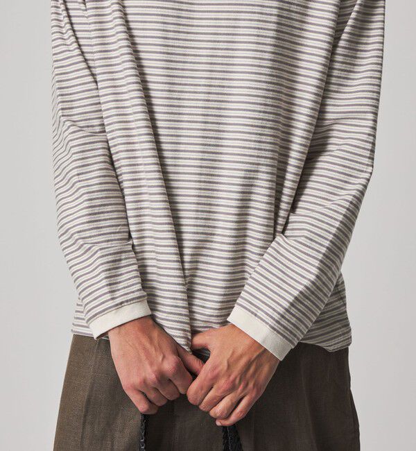 STEVEN ALAN「＜Steven Alan＞ オーガニックコットン アソート ボーダー ロングスリーブ Tシャツ BOLD」|Tシャツ・カットソー|