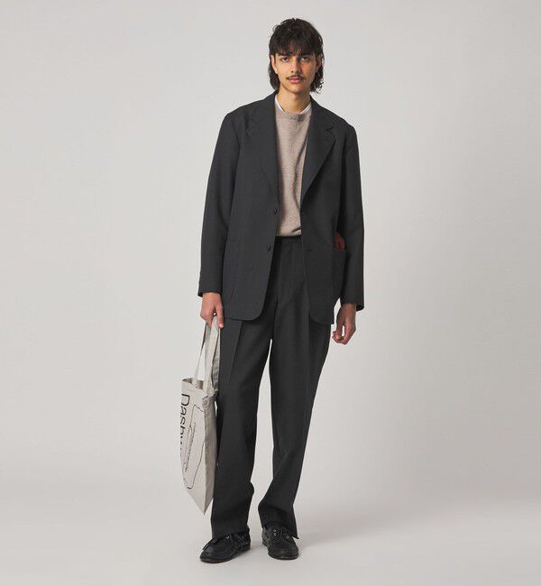 STEVEN ALAN「＜Steven Alan＞ ウール オックスフォード アウト ワンプリーツ スラックス」|スラックス|