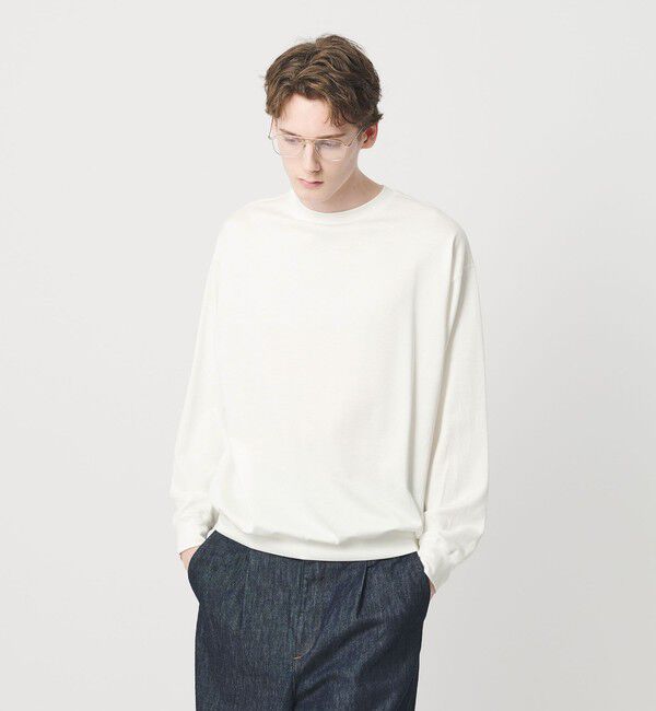 BEAUTY&YOUTH UNITED ARROWS「フィブリル ジャージー クルーネック ロングスリーブ カットソー」|Tシャツ・カットソー|