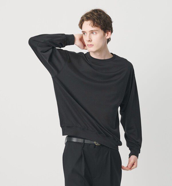 BEAUTY&YOUTH UNITED ARROWS「フィブリル ジャージー クルーネック ロングスリーブ カットソー」|Tシャツ・カットソー|