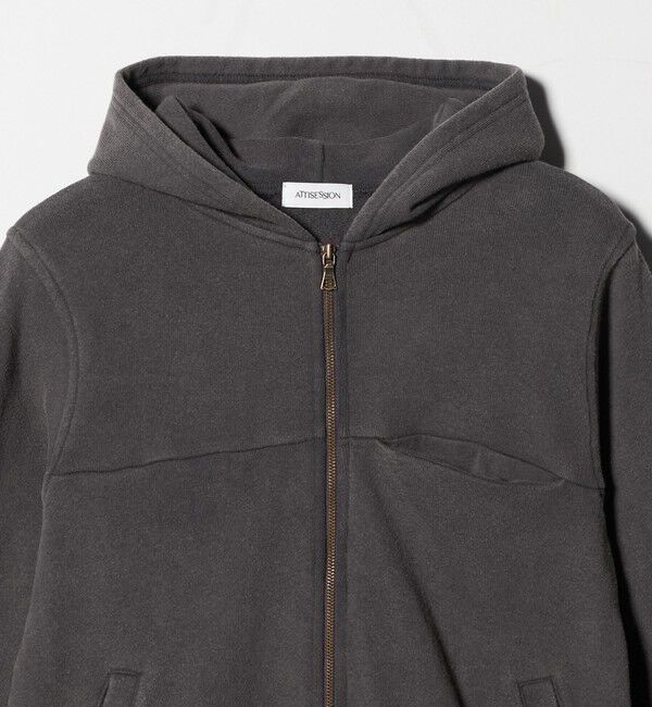 ATTISESSION「＜ATTISESSION＞ブリーチ スウェット フーディー」|パーカー|