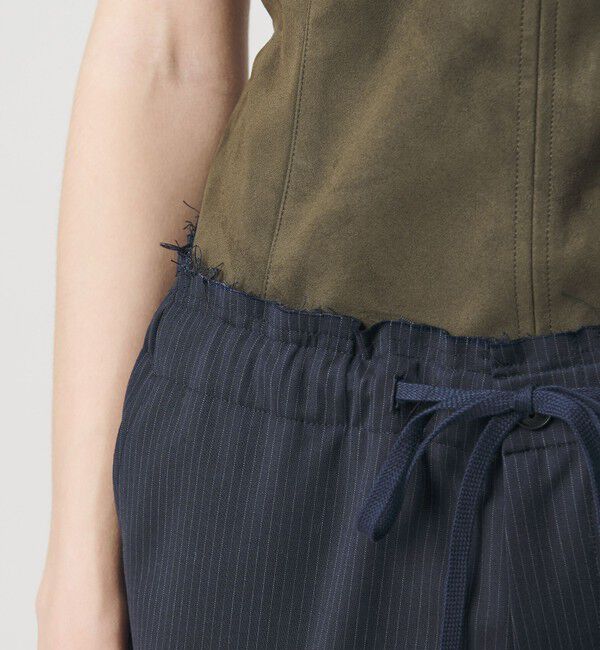 ATTISESSION「＜ATTISESSION＞ストレート トラウザー ストライプ」|スラックス|