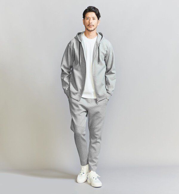 BEAUTY&YOUTH UNITED ARROWS「【WEB限定 WARDROBE SMART】ダブルニット イージーパンツ/セットアップ対応【抗菌・防臭】」|チノ|
