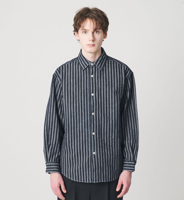 BEAUTY&YOUTH UNITED ARROWS「ストライプ デニム オーバー シャツ」|シャツ・ブラウス|