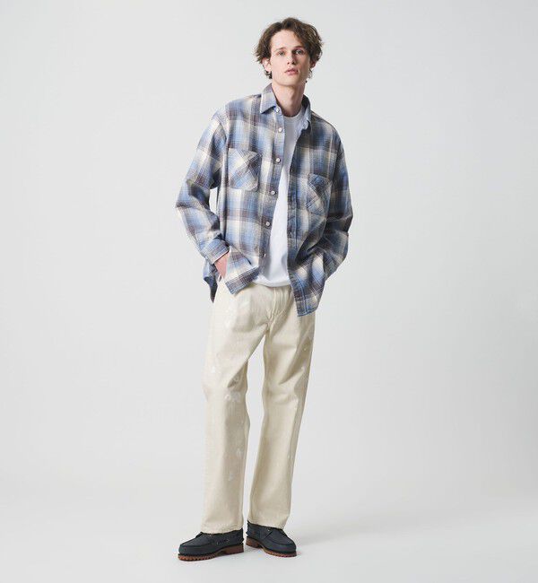 California General Store「＜CGS.＞オーガニックコットン ダスティー ホワイト デニム パンツ」|デニム|