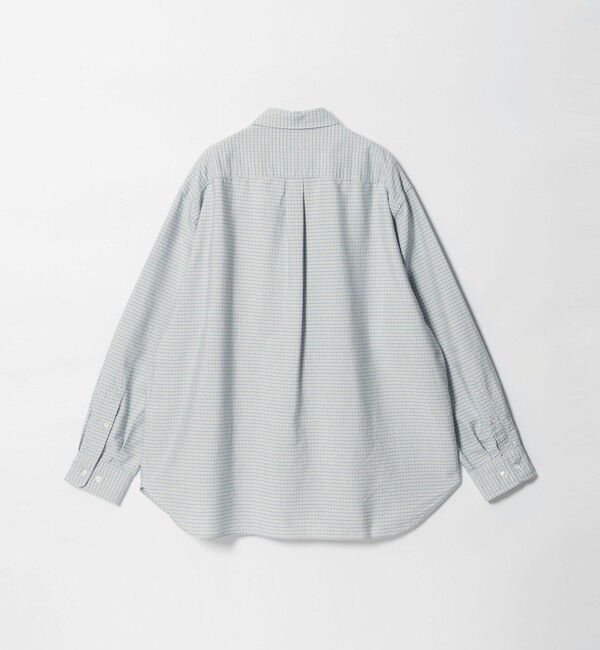 STEVEN ALAN「＜Steven Alan＞ ドレープ オックス チェック レギュラーカラー シャツ LOOSE」|シャツ・ブラウス|