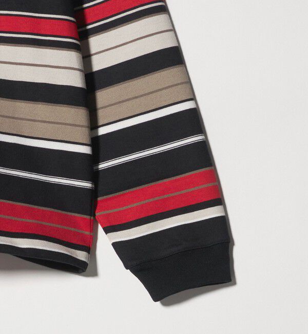 BEAUTY&YOUTH UNITED ARROWS「マルチ ボーダー ロング スリーブ ポロカラー カットソー」|Tシャツ・カットソー|