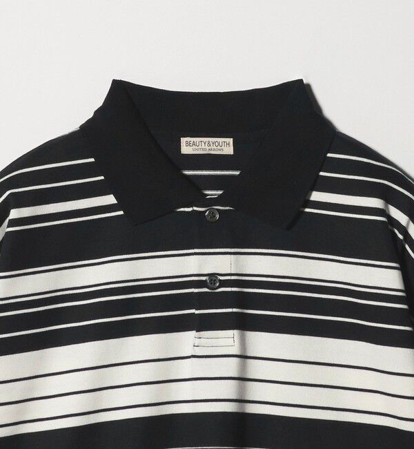BEAUTY&YOUTH UNITED ARROWS「マルチ ボーダー ロング スリーブ ポロカラー カットソー」|Tシャツ・カットソー|