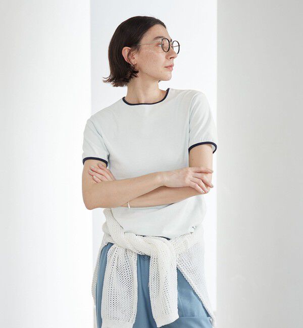 BEAUTY&YOUTH UNITED ARROWS「シアー パイル リンガーTシャツ」|Tシャツ・カットソー|LIME