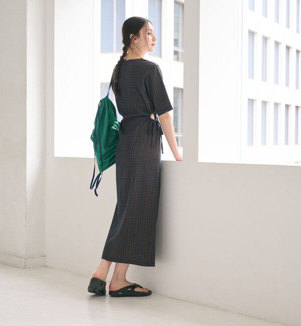 BEAUTY&YOUTH UNITED ARROWS「サイドホール ショートスリーブ ワンピース」|ワンピース|