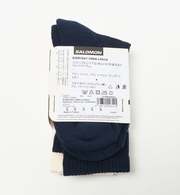 BEAUTY&YOUTH UNITED ARROWS「＜Salomon＞EVERYDAY CREW 3P ソックス」|ソックス|