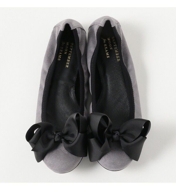 Ray BEAMS 「SEPTEMBER MOON / リボン バレエシューズ」|バレエシューズ|