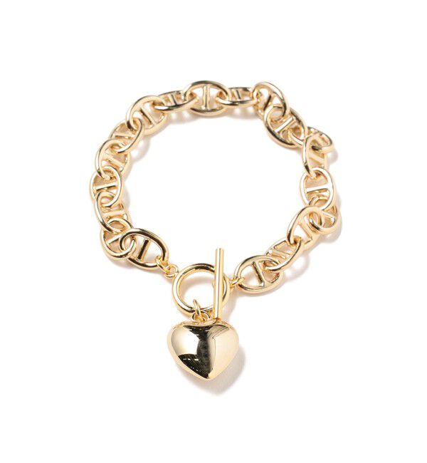 Ray BEAMS 「マリンチェーン マンテル ハート ブレスレット」|ブレスレット・バングル|