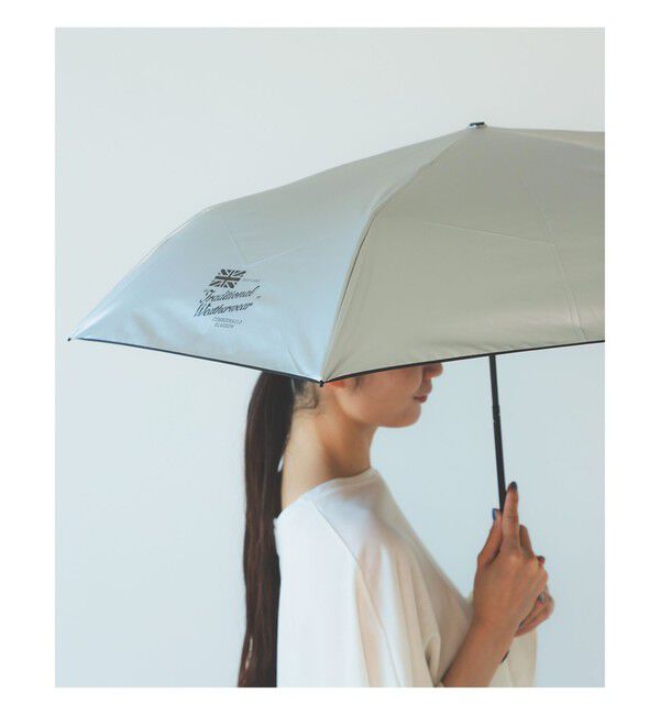 Demi-Luxe BEAMS 「Traditional Weatherwear / ライトウェイト メタル 折り畳み傘」|傘|SILVER