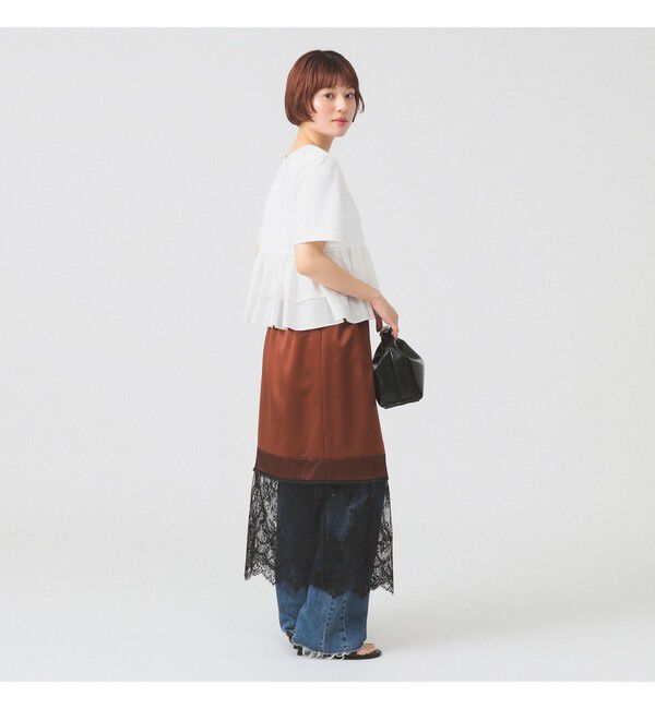 Ray BEAMS 「ティアード キリカエ クルーネック Tシャツ」|Tシャツ・カットソー|