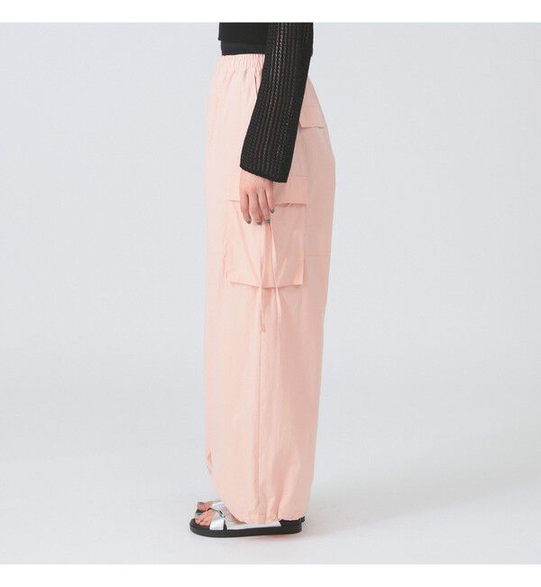 Ray BEAMS 「ストラップ カーゴ ワイド パンツ」|チノ|