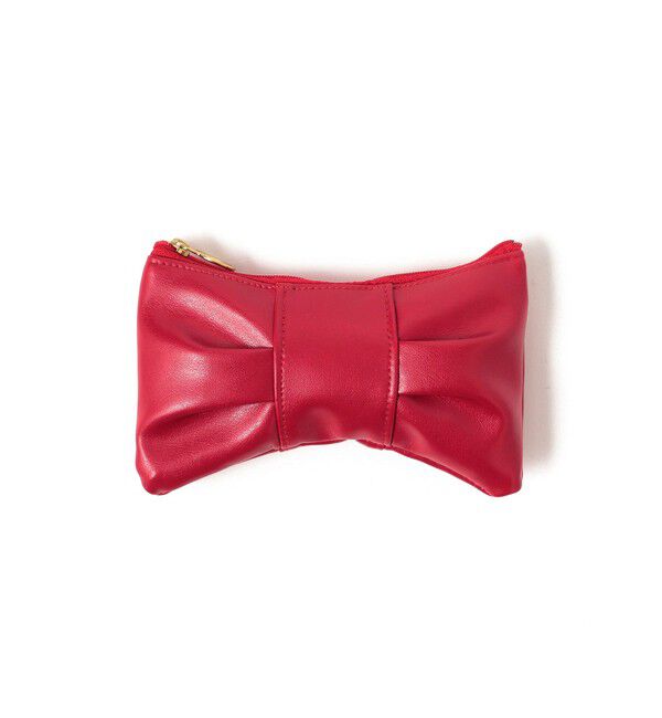 Ray BEAMS 「リボン ポーチ」|ポーチ|RED