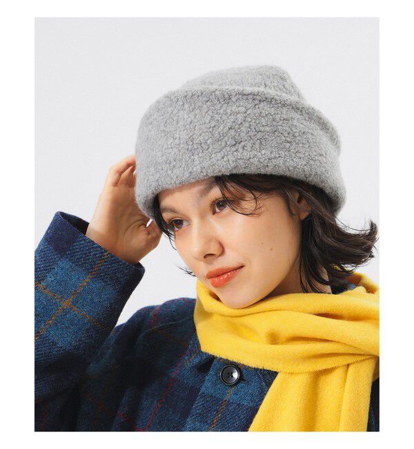 BEAMSBOY「【別注】cableami / リサイクル ワッチキャップ」|その他|LT.GREY