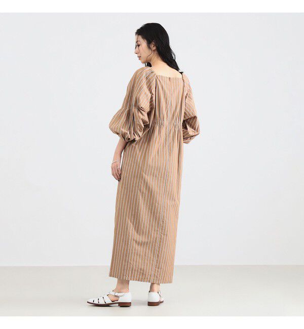 Demi-Luxe BEAMS 「ne Quittez pas / ポプリン タック ロングスリーブ ワンピース」|ワンピース|