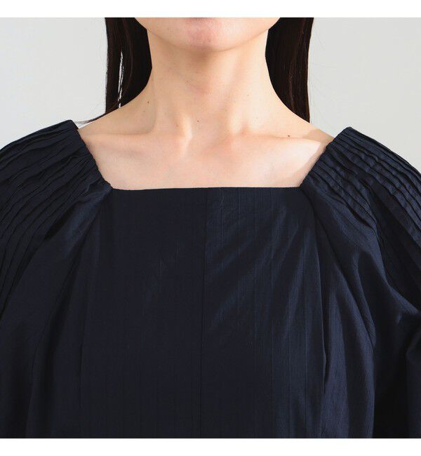 Demi-Luxe BEAMS 「ne Quittez pas / ポプリン タック ロングスリーブ ワンピース」|ワンピース|