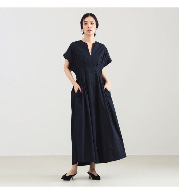 Demi-Luxe BEAMS 「【別注】ne Quittez pas / ポプリン タック ワンピース」|ワンピース|