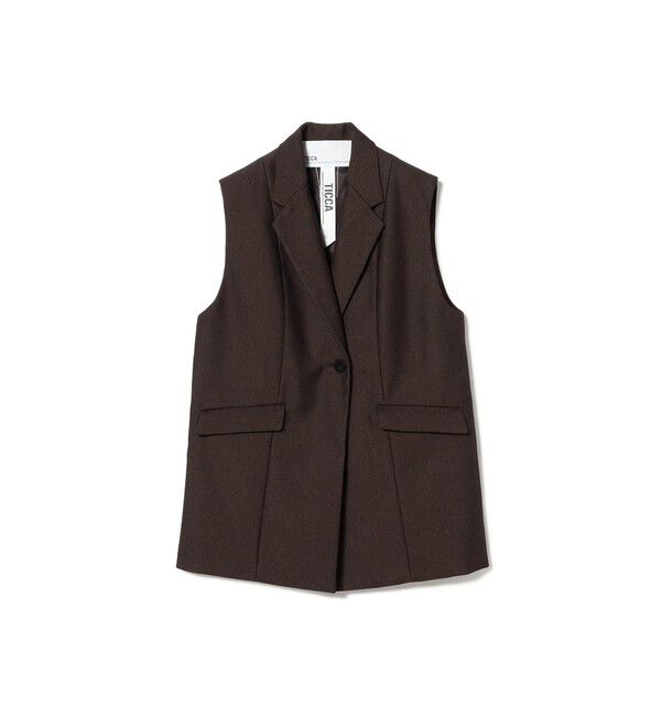 Demi-Luxe BEAMS 「TICCA / ウール テイラー ベスト」|ダウン|