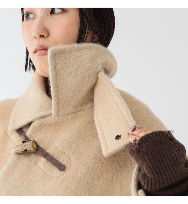 BEAMSBOY「maturely / シャギー ヘリンボーン ダッフルコート」|ダッフルコート|