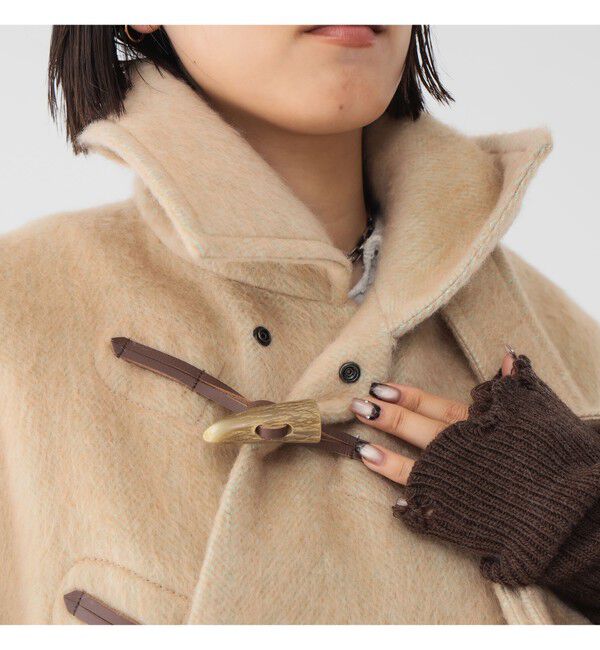 BEAMSBOY「maturely / シャギー ヘリンボーン ダッフルコート」|ダッフルコート|