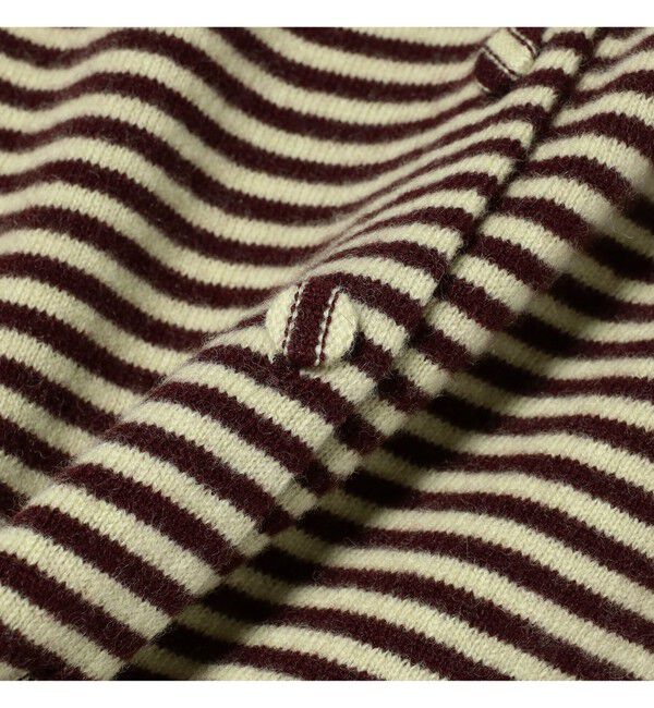 Demi-Luxe BEAMS 「TAN / カシミヤ ストライプ スカーフベスト」|ニット・セーター|