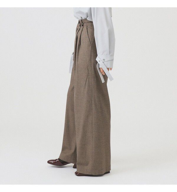 Ray BEAMS 「RBS / ヘリンボーン ワイド パンツ」|チノ|