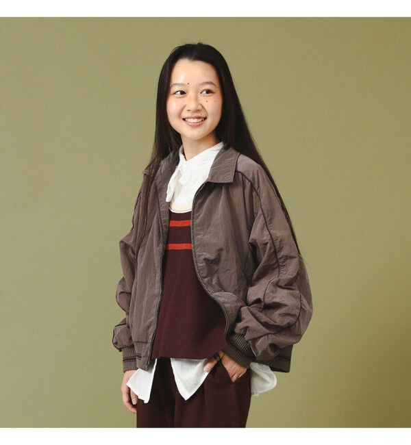 BEAMSBOY「バーシティー ブルゾン」|ブルゾン・スタジャン|GREY