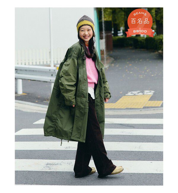 BEAMSBOY「ソロテックス M-65 パーカ」|ダッフルコート|OLIVE_CRZ