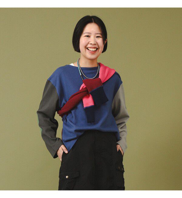 BEAMSBOY「エルボー パッチ バスク ロングスリーブ」|Tシャツ・カットソー|