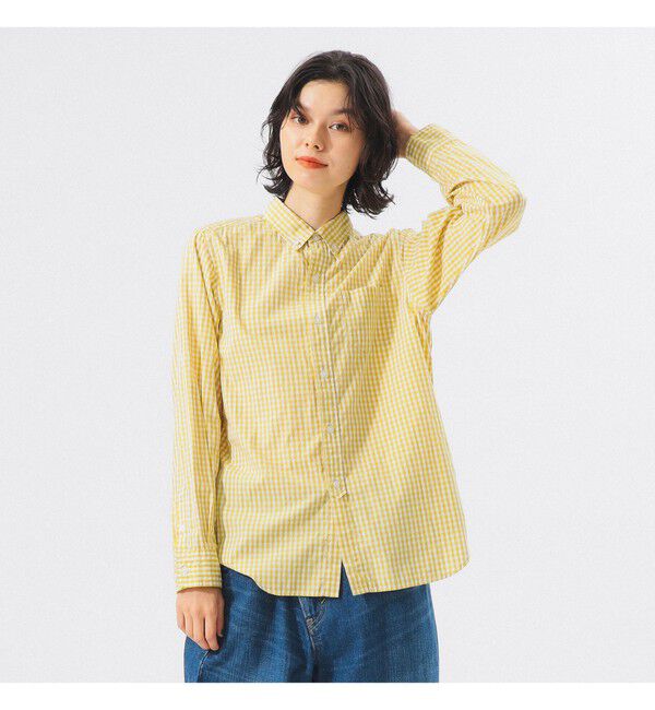 BEAMSBOY「100/2 ギンガムチェック ボタンダウン シャツ」|シャツ・ブラウス|