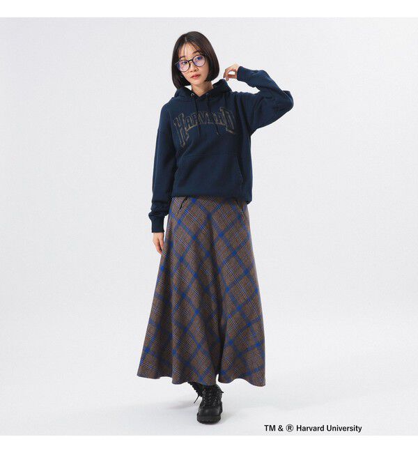 BEAMSBOY「チェック ロング Aライン スカート」|スカート|