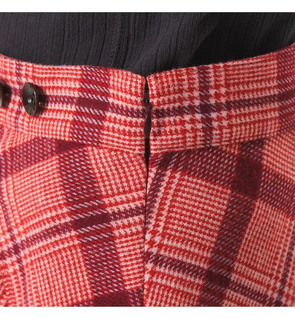 BEAMSBOY「チェック ロング Aライン スカート」|スカート|