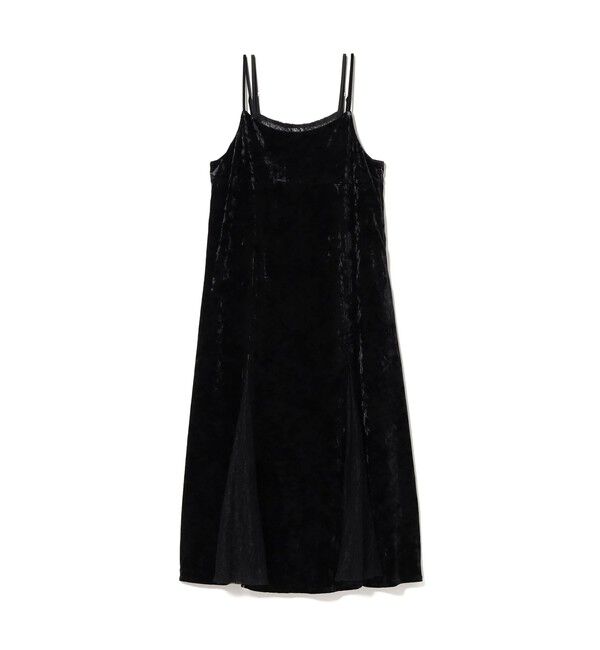 Ray BEAMS 「ベロア レース レイヤー ワンピース」|ワンピース|BLACK