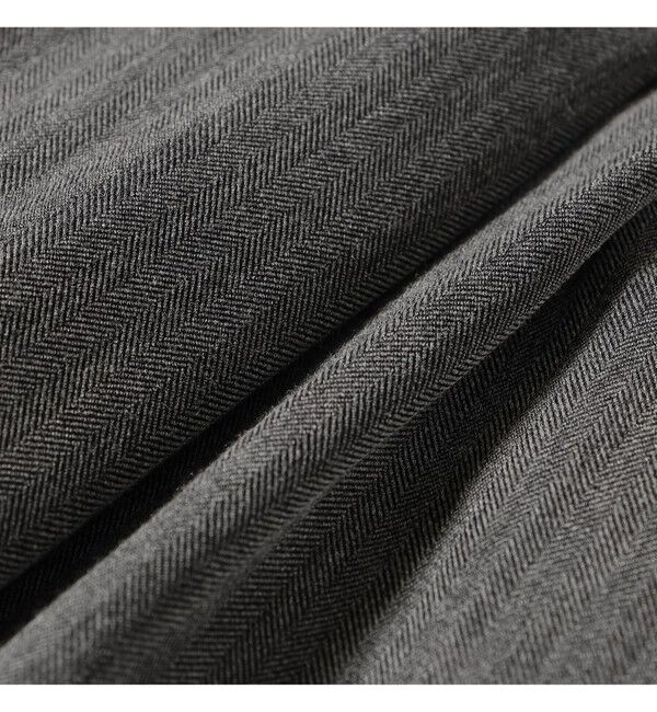 Ray BEAMS 「ヘリンボーン ハイウエスト ワイド パンツ」|チノ|