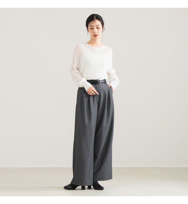 Demi-Luxe BEAMS 「コットン ナイロン デニット プルオーバー」|ニット・セーター|