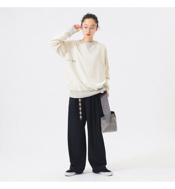 BEAMSBOY「【別注】LACOSTE / ワイド パンツ」|チノ|