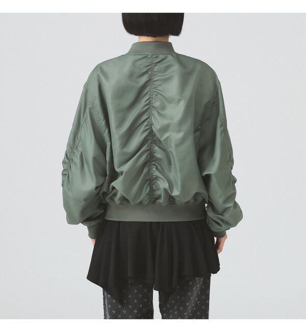 Ray BEAMS 「ギャザー アーム MA-1」|ブルゾン・スタジャン|