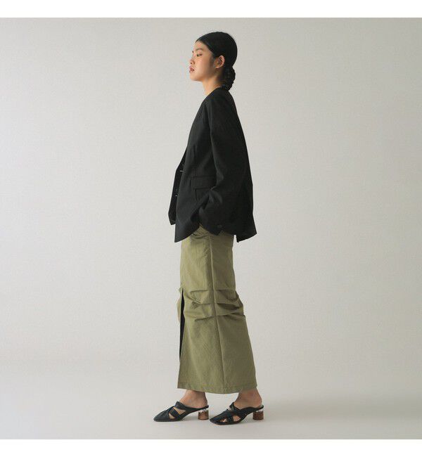 Ray BEAMS 「ノーカラー ビッグ ジャケット」|ノーカラージャケット|