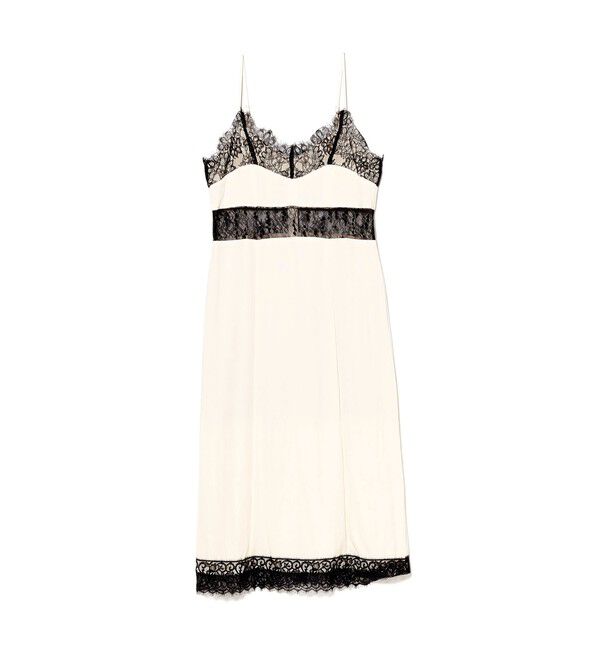 Ray BEAMS 「レース キリカエ キャミワンピース」|ワンピース|