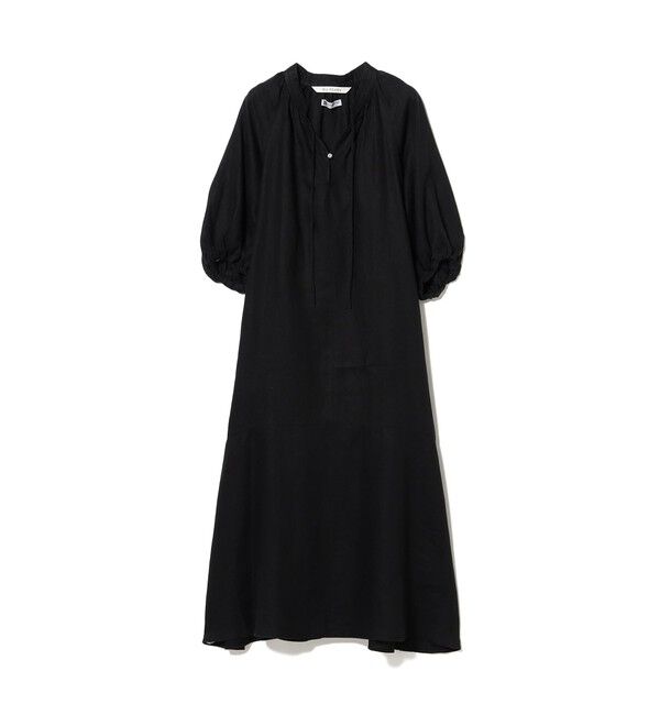 Ray BEAMS 「リネン バルーンスリーブ ワンピース」|ワンピース|BLACK