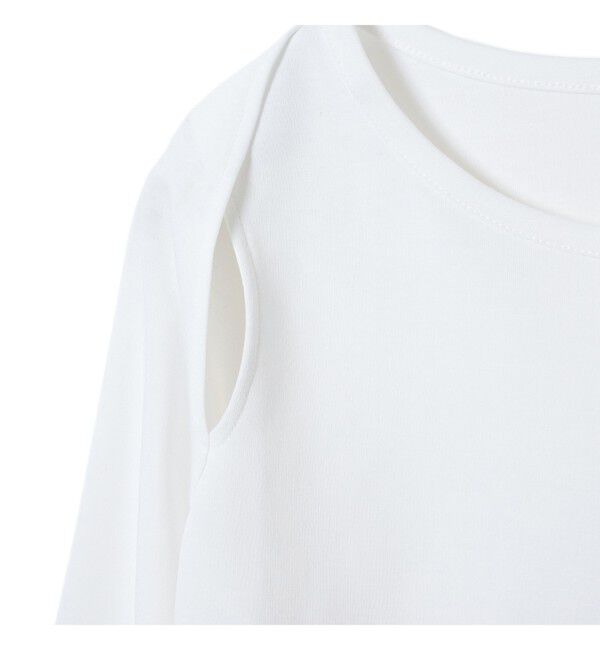 Ray BEAMS 「ショルダー オープン ロングスリーブ Tシャツ」|Tシャツ・カットソー|