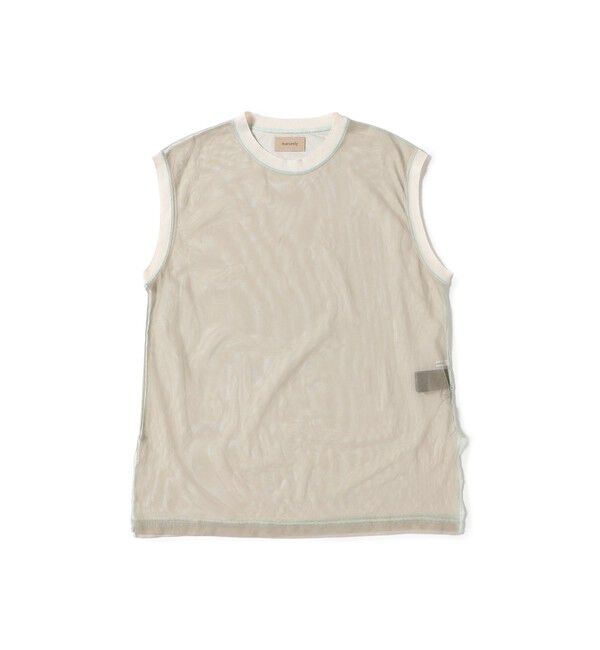 BEAMSBOY「maturely / シャンブレー チュール ノースリーブ」|Tシャツ・カットソー|