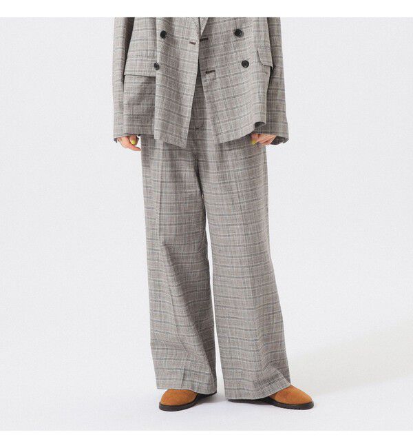 BEAMSBOY「チェック スラックス」|チノ|