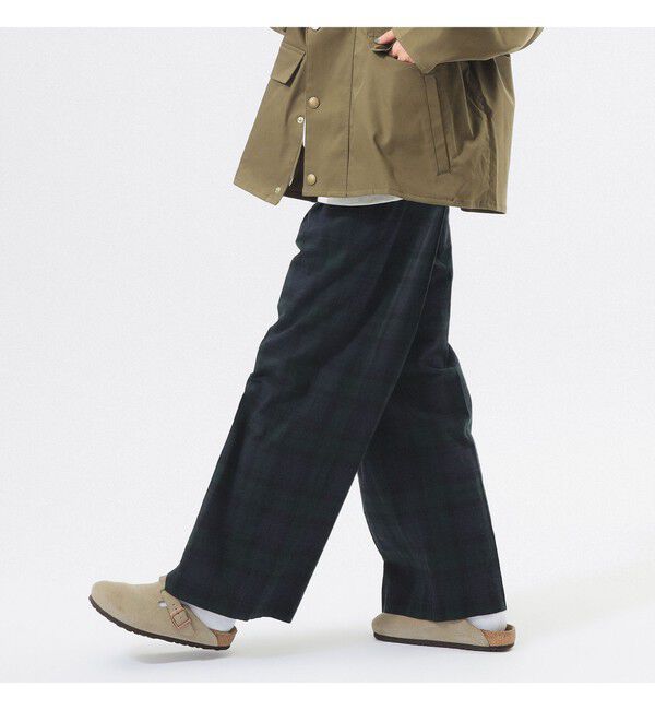 BEAMSBOY「チェック スラックス」|チノ|