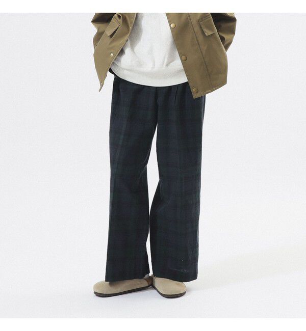BEAMSBOY「チェック スラックス」|チノ|
