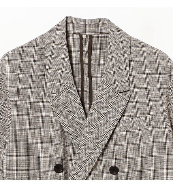 BEAMSBOY「チェック ダブル ジャケット」|テーラードジャケット|